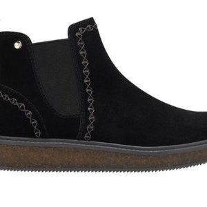 Women's Black Suede Ankle Boots